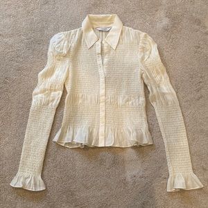 & other stories - cream blouse - size 4